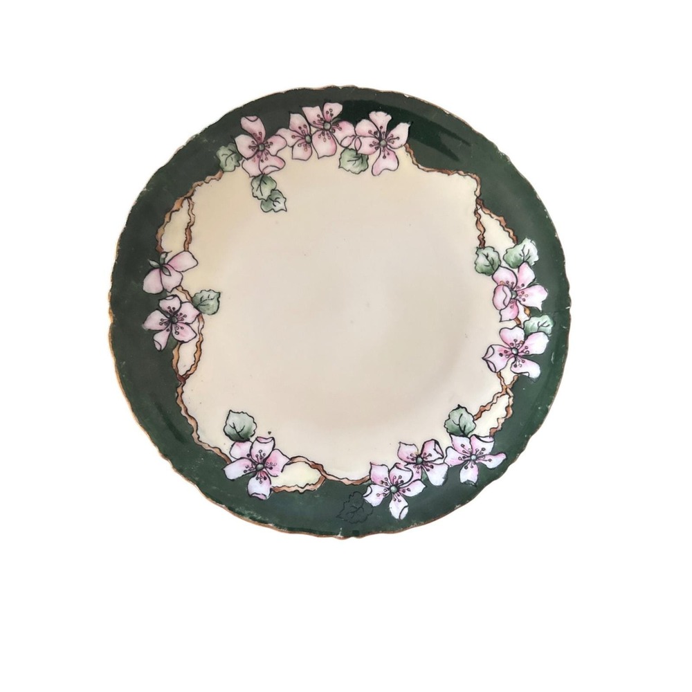 Rosenthal Bavaria Porcelain Plate Floral Motifs 8" Salad‎ Antique Hand-painted